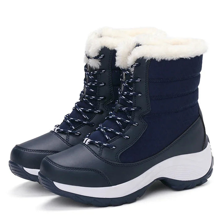 Drune | Fellgefütterte Plattform-Schneestiefel für Damen – Gemütliches & Stilvolles Winterfußwerk