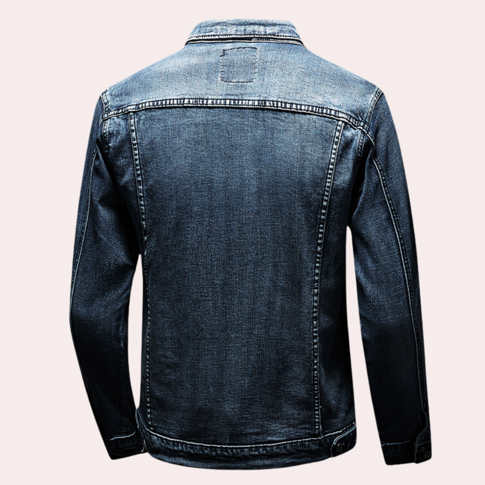 Drune | Lässige Jeansjacke Für Männer Im Vintage Stil