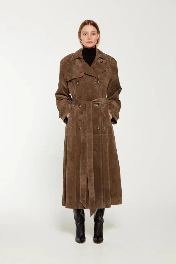 Drune | Veganer Leder-Trenchcoat