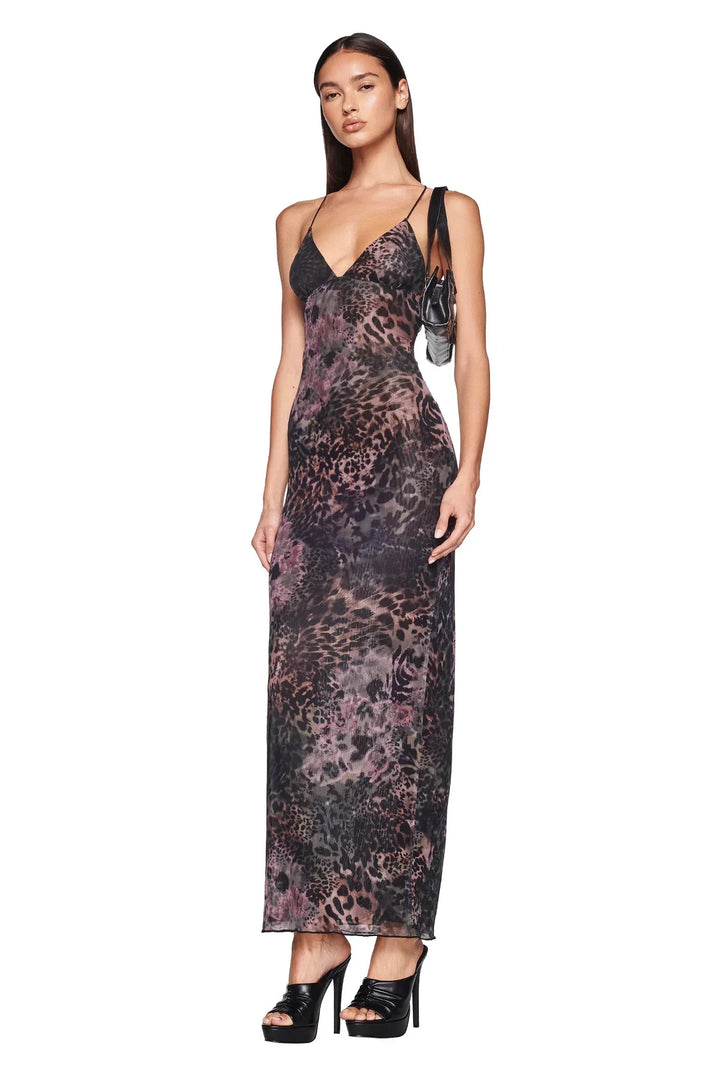 Drune | Maxi-Kleid mit Blumenmuster für Damen