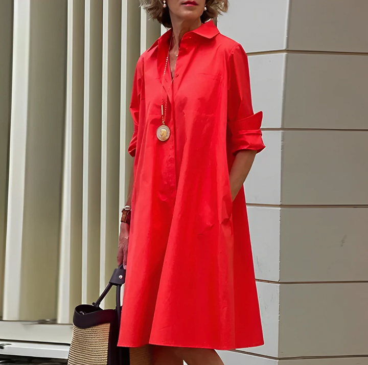 Drune | Elegantes & Bequemes Damen Midi-Kleid