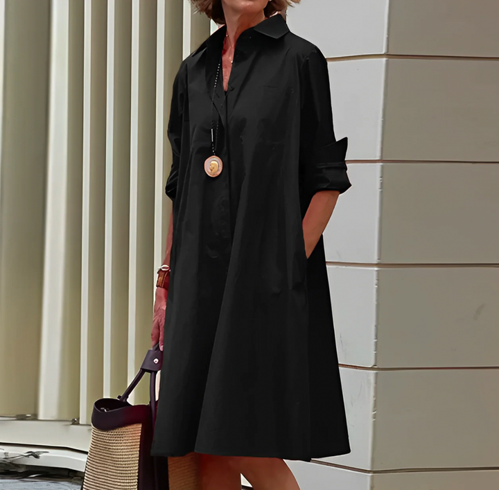 Drune | Elegantes & Bequemes Damen Midi-Kleid