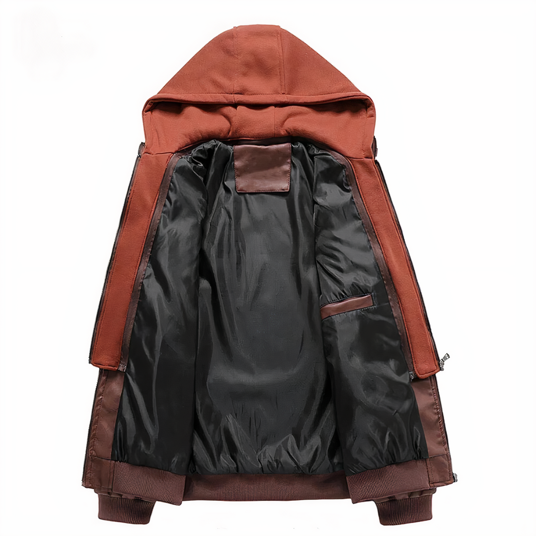 Drune | Faux Leder Motorradjacke