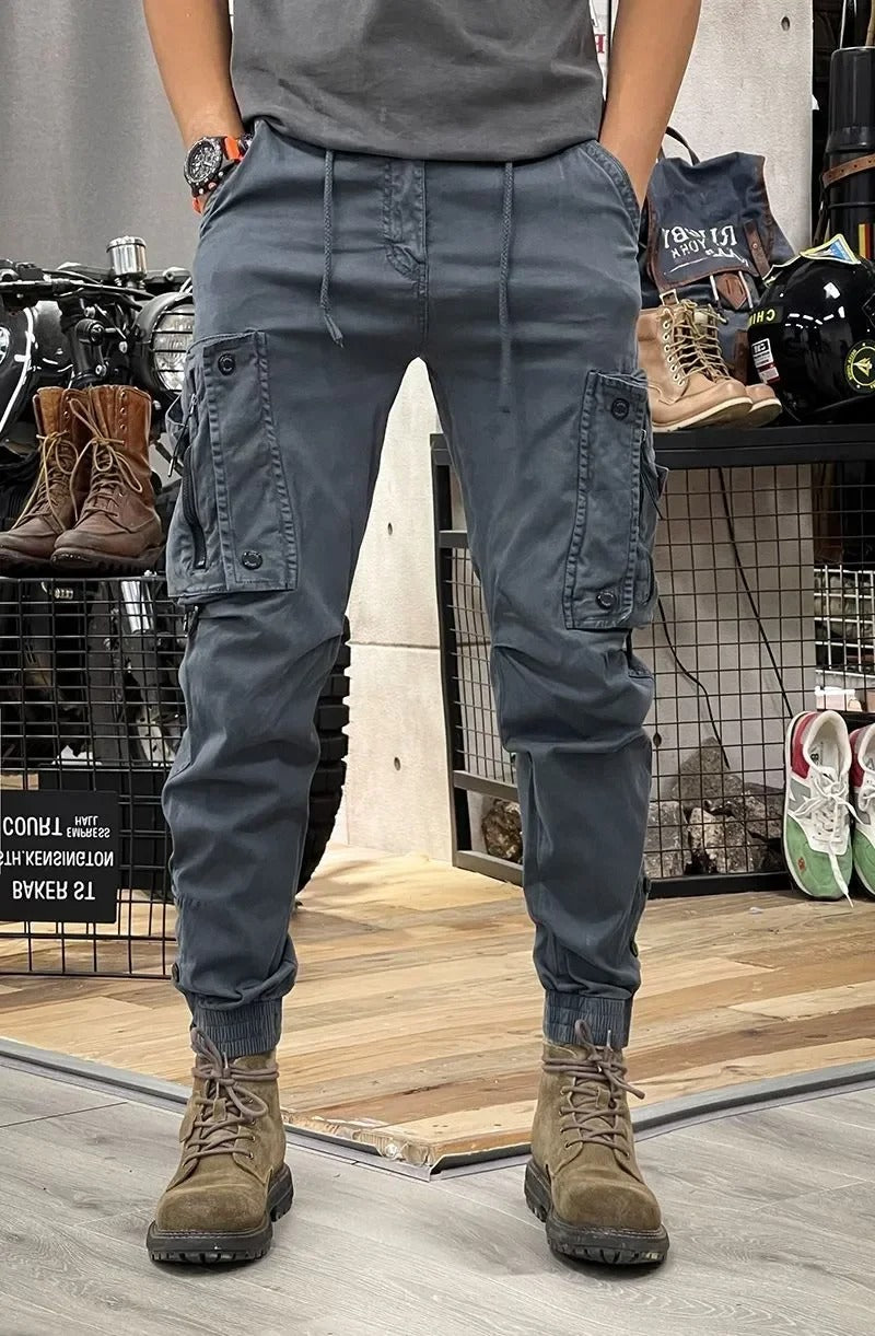 Drune | Stretch Cargo-Hose mit Taschen