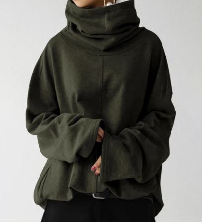 Drune - Damen Kapuzenpullis Rollkragenpullover