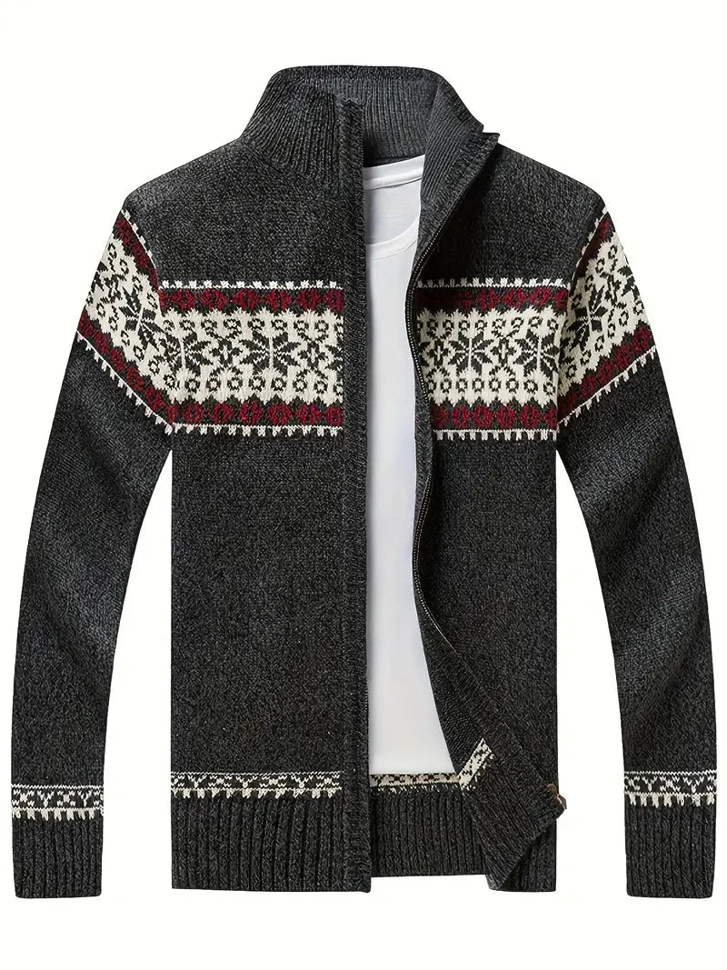 Drune | Hohem Kragen Jacke mit Reißverschluss Herrenbekleidung