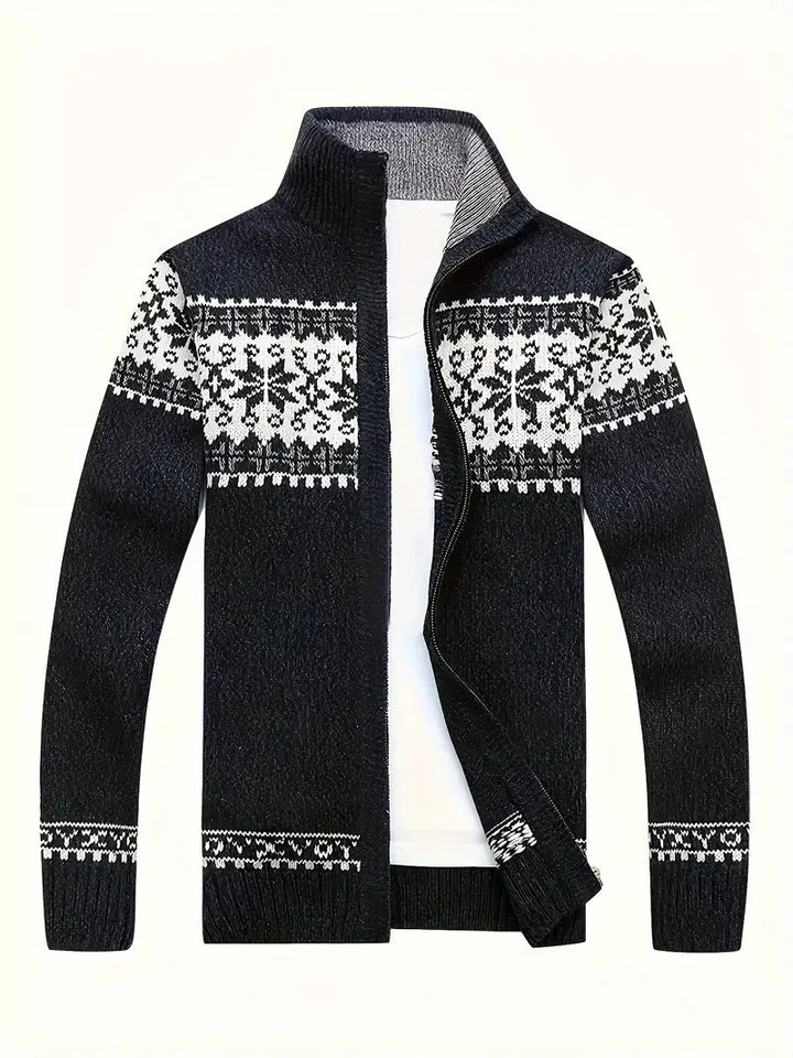 Drune | Hohem Kragen Jacke mit Reißverschluss Herrenbekleidung