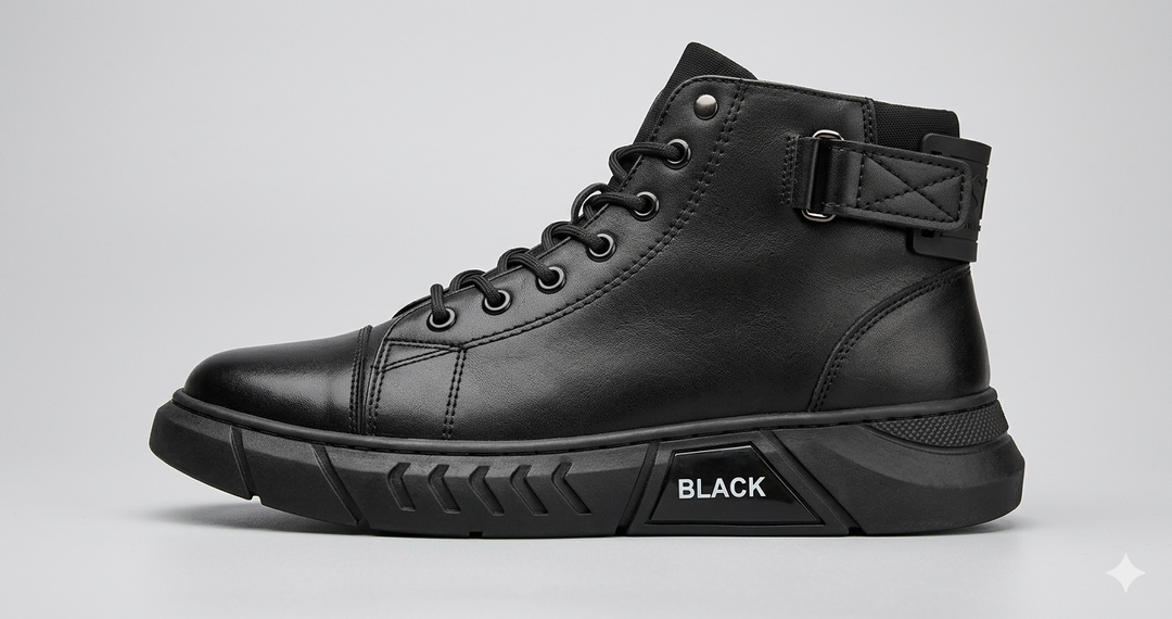 Drune | Einzigartige schwarze Lederschuhe