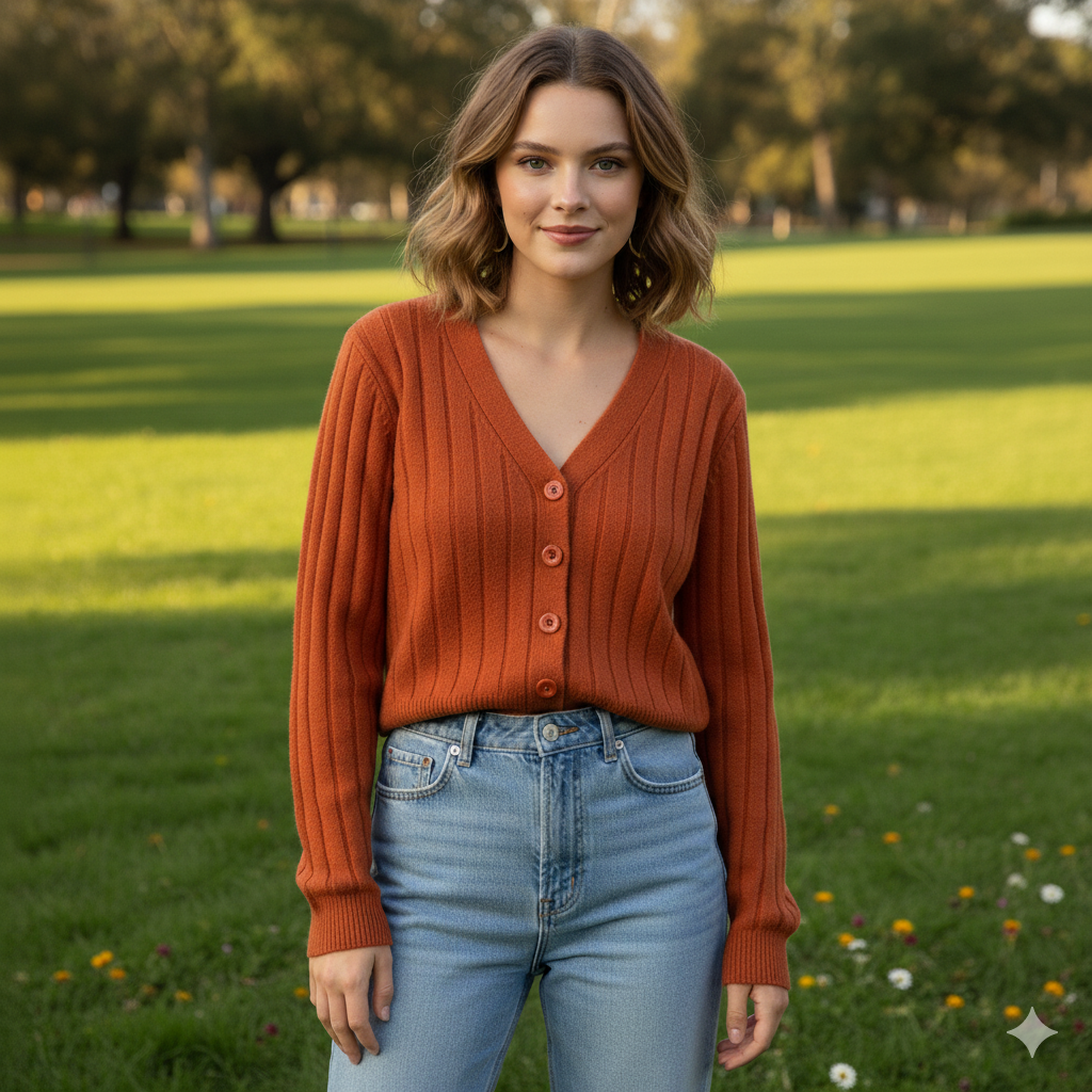 Drune | Schnürgestrickter Pullover mit V-Ausschnitt für Damen