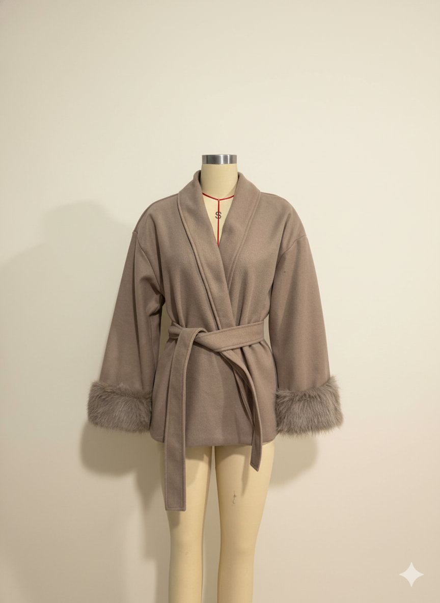 Drune | Taillierter Wollmantel Eleganz Komfort und Wärme