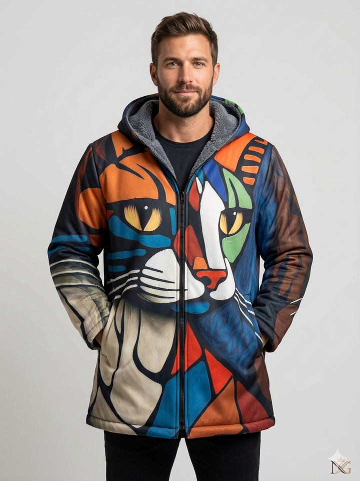 Drune | Jacke mit künstlerischem Muster
