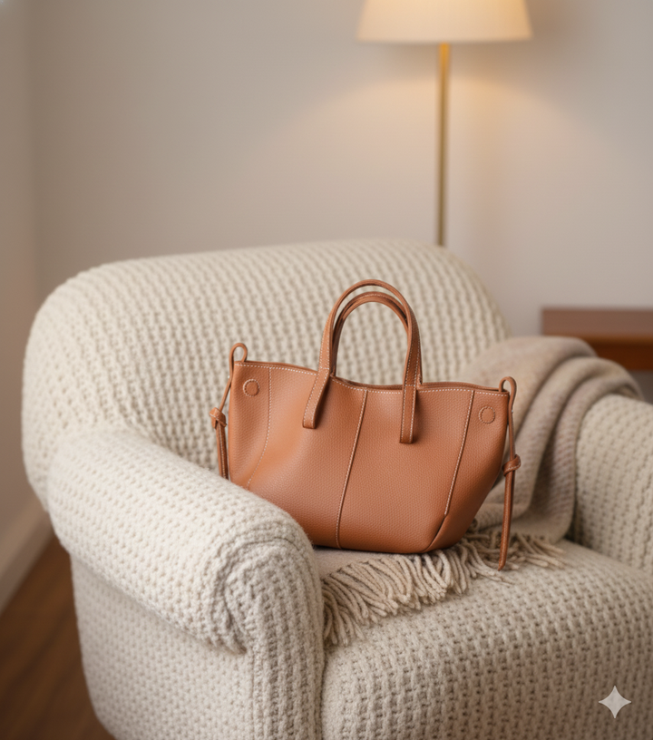 Drune | Luxuriöse Leder Shopper