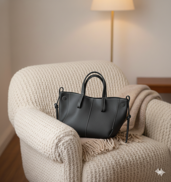 Drune | Luxuriöse Leder Shopper