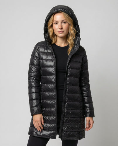 Damen Ultraleichte Daunenjacke mit Kapuze | Drune