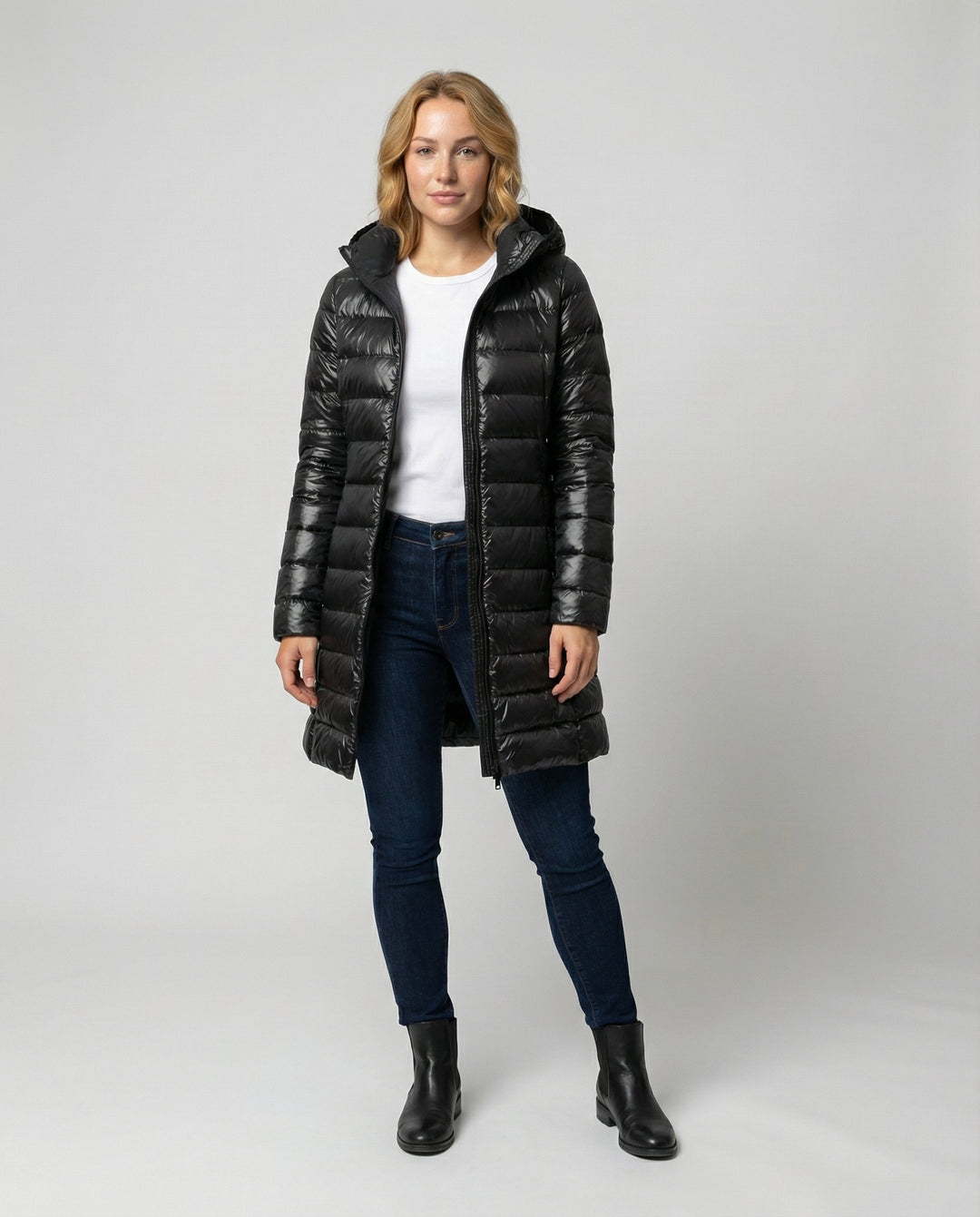 Damen Ultraleichte Daunenjacke mit Kapuze | Drune