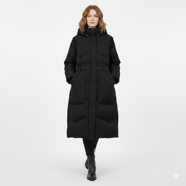 Drune | Entenfedermäntel Kordelzug Große Taschen Winter