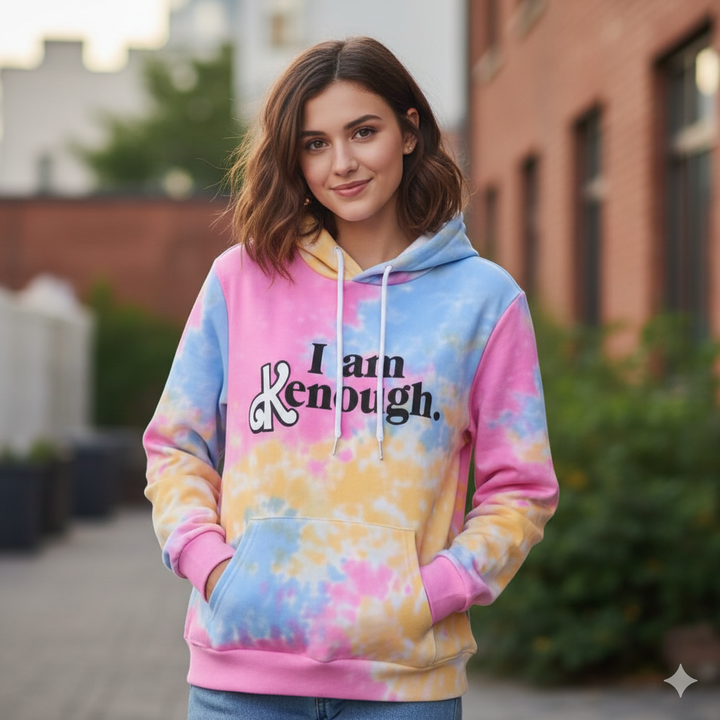 Damen-Tie-Dye-Jacke mit modernem Farbverlauf Drune