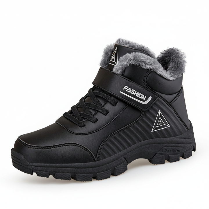 Damen Warm gefütterte Outdoor-Wanderschuhe mit verstellbarem Klettverschluss Drune