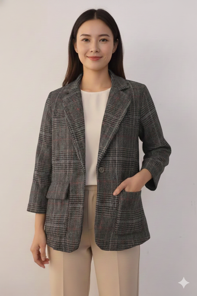 Drune | Zeitlos Karierter Blazer