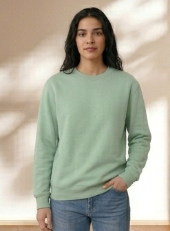 Damen lässiges Sweatshirt mit breiten Schultern und weichem Innenfutter Drune