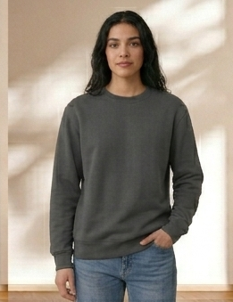 Damen lässiges Sweatshirt mit breiten Schultern und weichem Innenfutter Drune