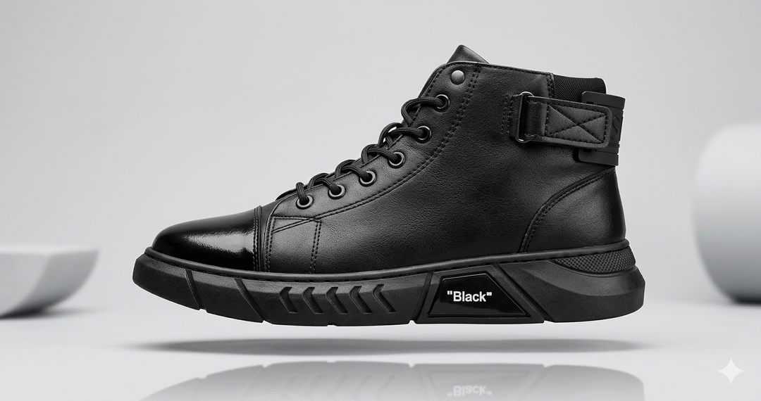 Drune | Einzigartige schwarze Lederschuhe