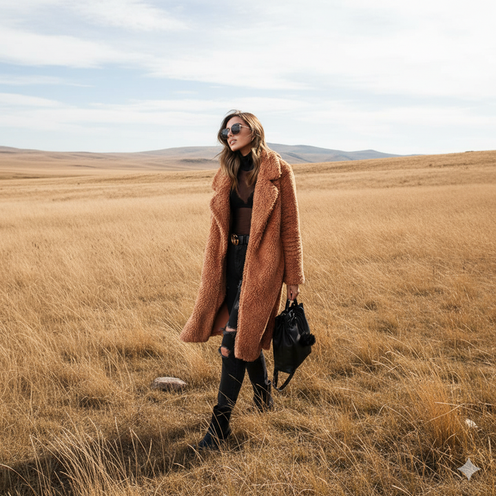 Drune | Plüschmantel Niana