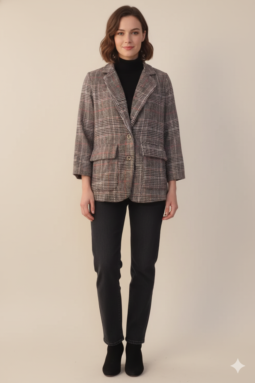 Drune | Zeitlos Karierter Blazer