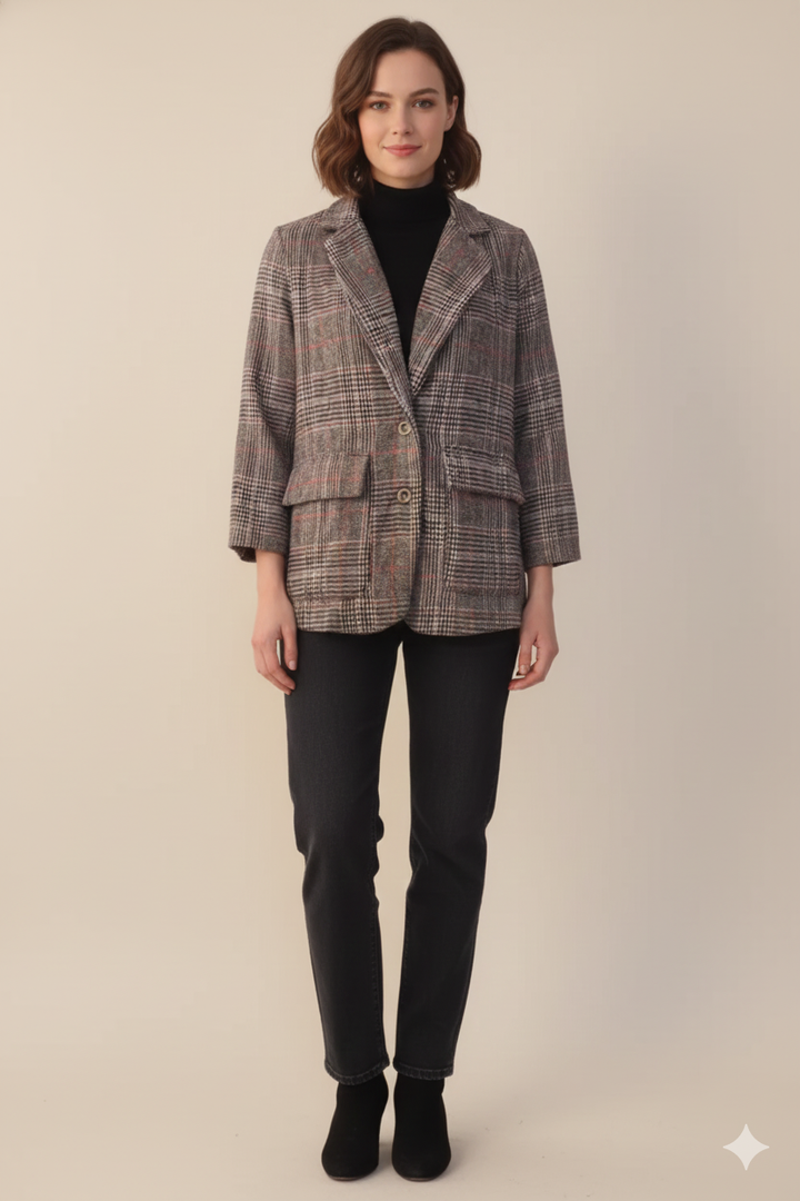 Drune | Zeitlos Karierter Blazer