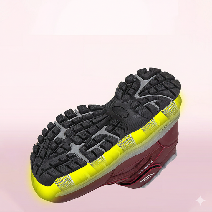 Damen Warm gefütterte Outdoor-Wanderschuhe mit verstellbarem Klettverschluss Drune
