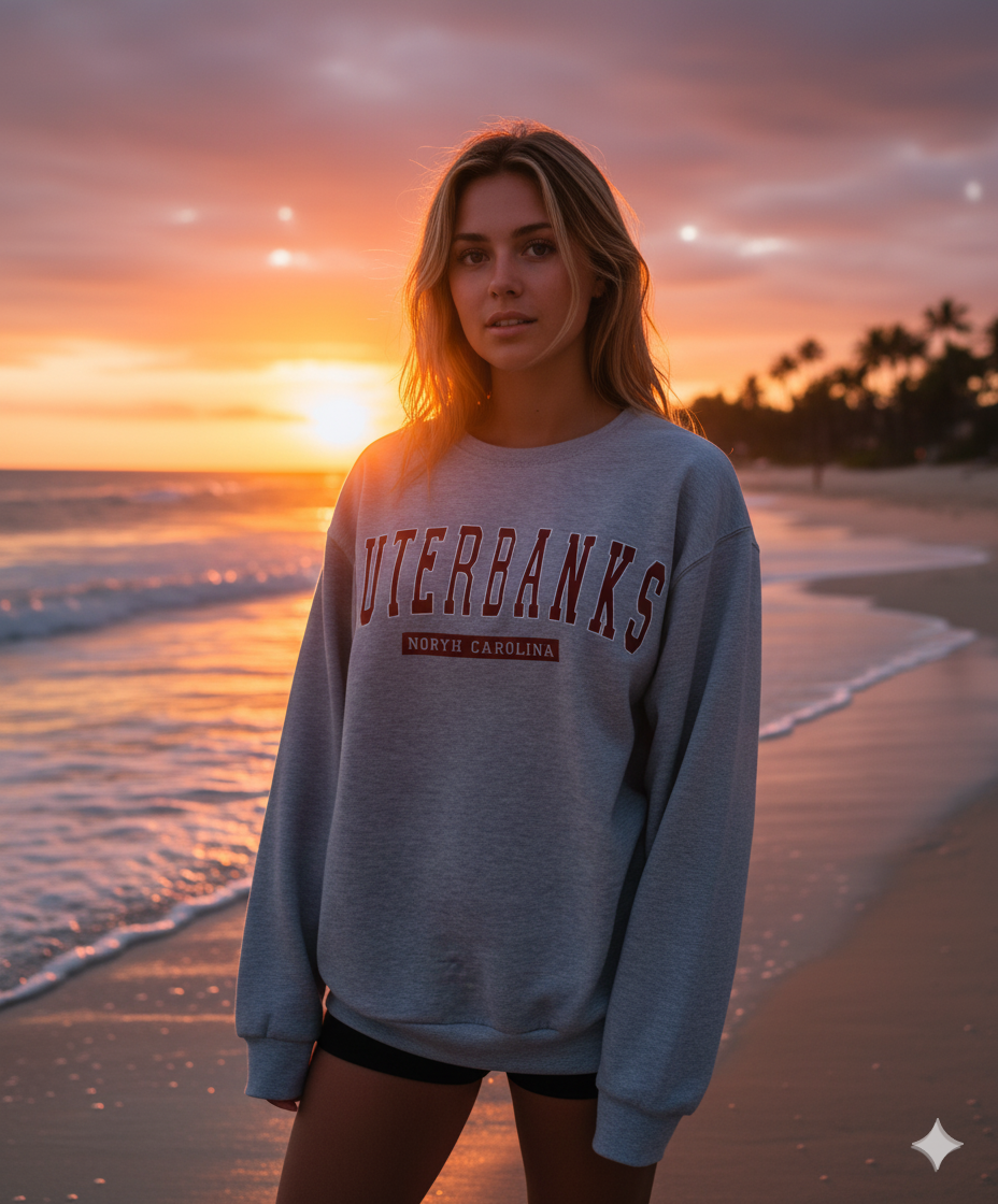 Damen Sweatshirt mit sportlichem Aufdruck Drune