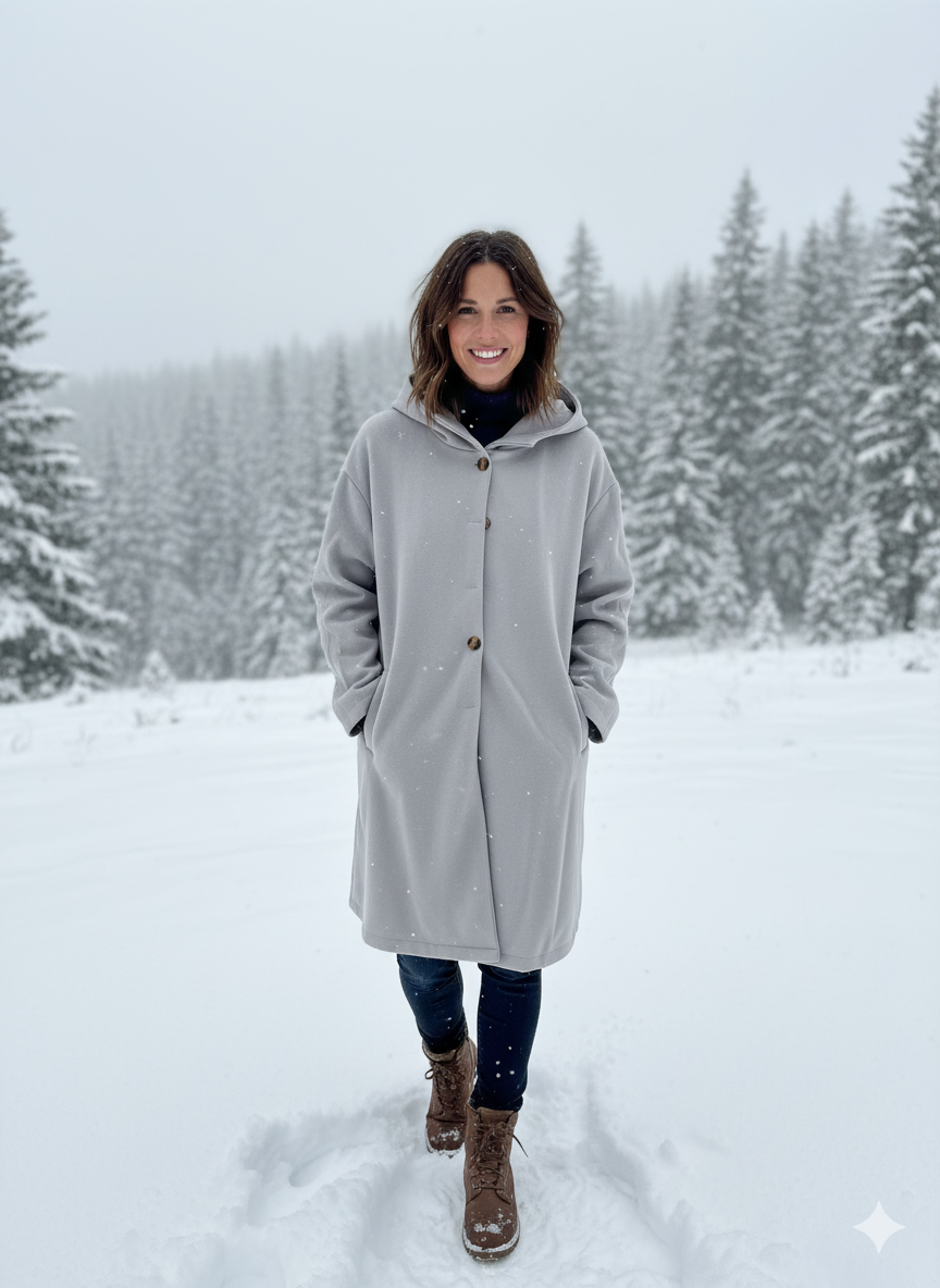Dicker und schicker Wintermantel für Frauen