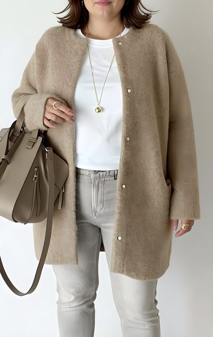 Damen Strick-Cardigan Elegant & Lockerer Schnitt - Große Größen