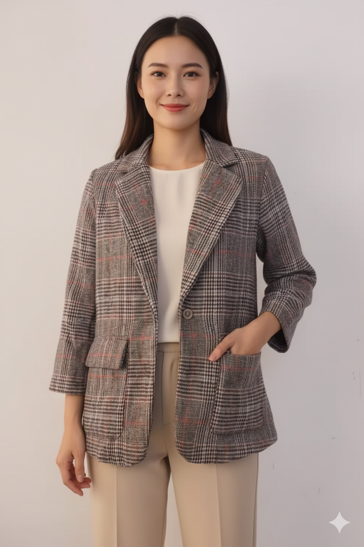 Drune | Zeitlos Karierter Blazer