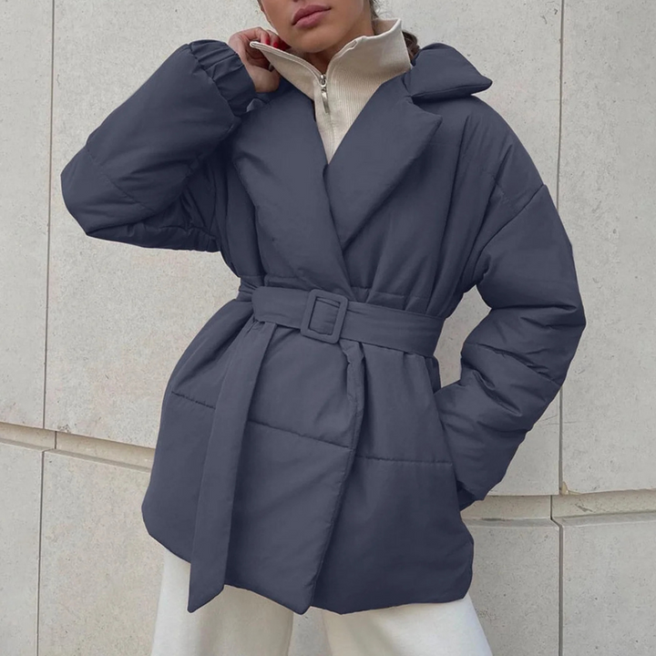 Drune | Gepolsterte Winterjacke aus Baumwolle mit verstellbarem Gürtel
