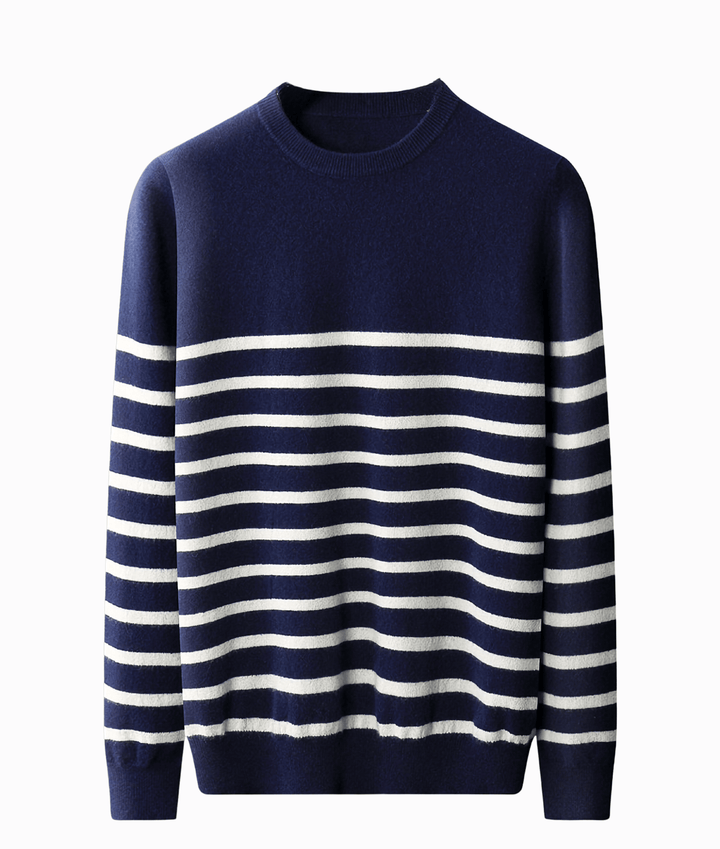 Drune | Gestreifter Pullover mit Rundhalsausschnitt