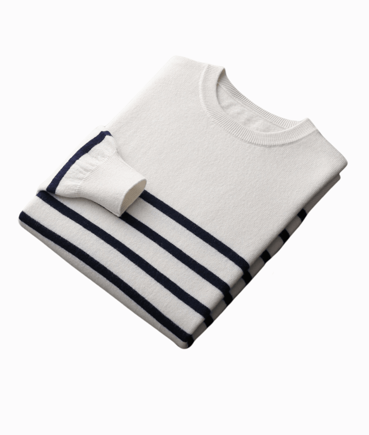 Drune | Gestreifter Pullover mit Rundhalsausschnitt