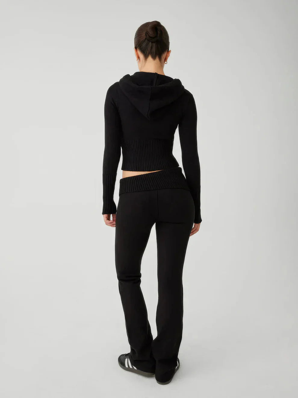 Drune | Loungewear Set Damen Zip Zweiteiliges Set aus Strickjacke und Strickhose