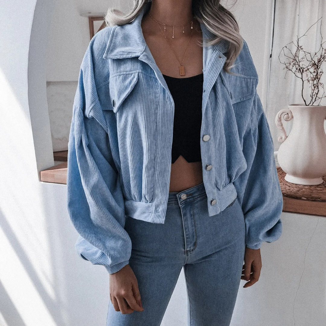 Drune | Modische Kurzjacke Aus Corduroy