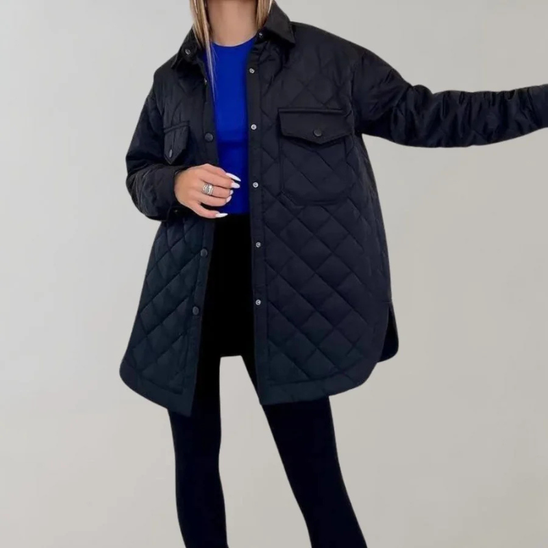 Drune | Jacke Damen Button up Übergröße Herbst Winter Jacke