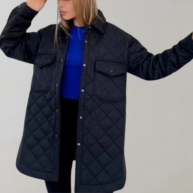Drune | Jacke Damen Button up Übergröße Herbst Winter Jacke