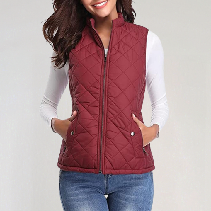 Drune | Damen Wattierte Bodywarmer mit Reißverschluss und Leichtem Design