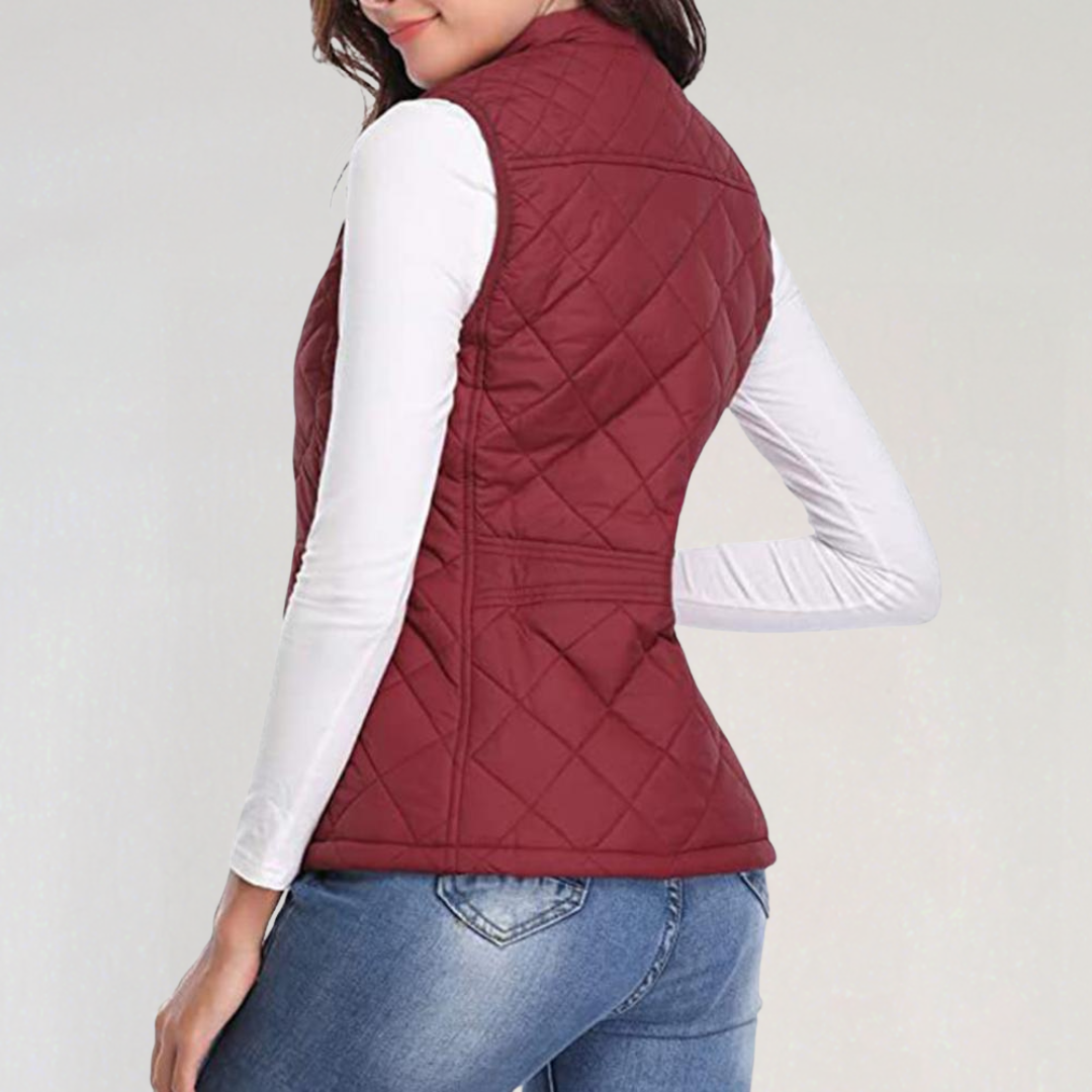 Drune | Damen Wattierte Bodywarmer mit Reißverschluss und Leichtem Design
