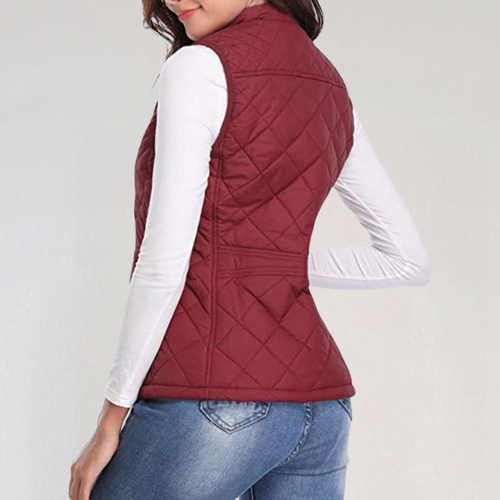 Drune | Damen Wattierte Bodywarmer mit Reißverschluss und Leichtem Design