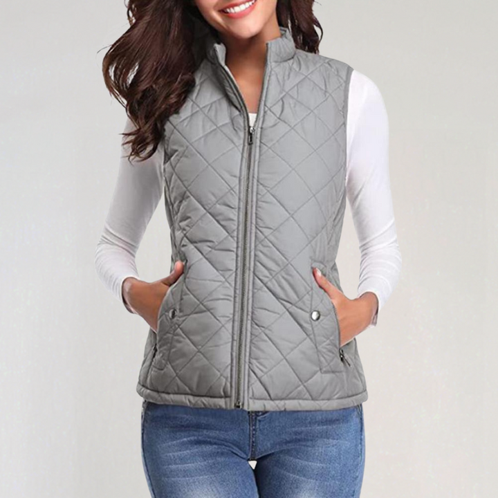 Drune | Damen Wattierte Bodywarmer mit Reißverschluss und Leichtem Design