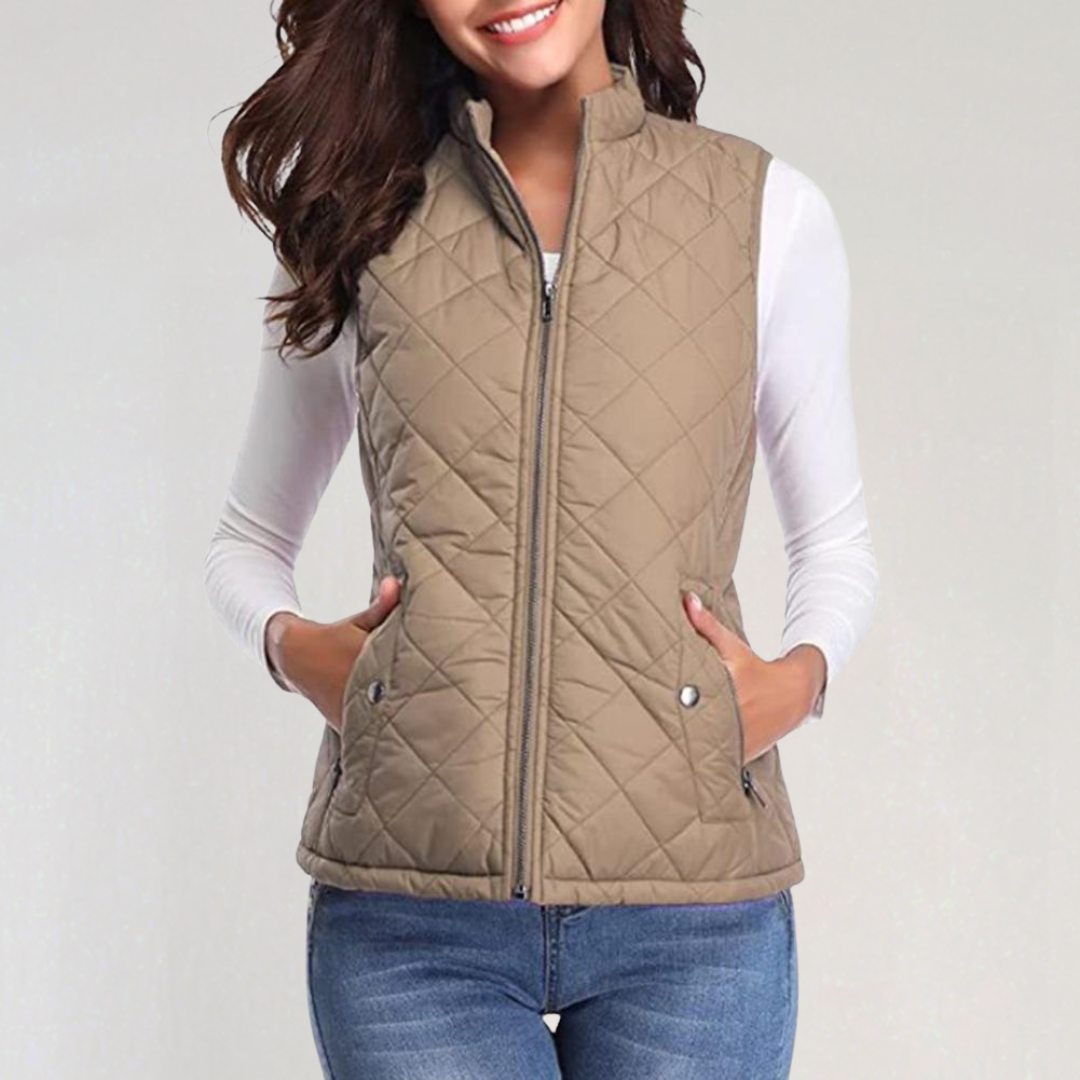 Drune | Damen Wattierte Bodywarmer mit Reißverschluss und Leichtem Design