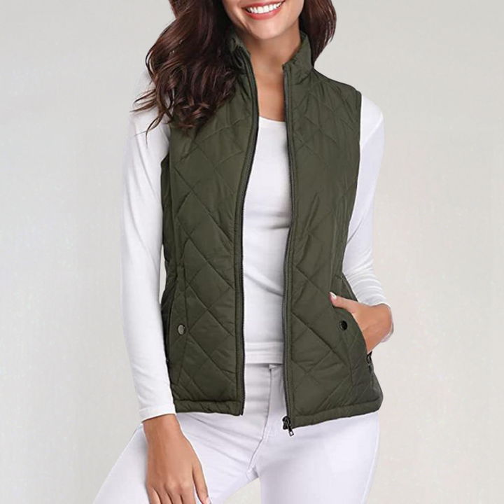 Drune | Damen Wattierte Bodywarmer mit Reißverschluss und Leichtem Design