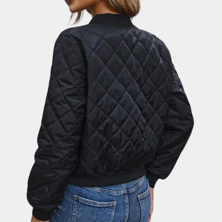 Drune | Damen Diamantstepp-Bomberjacke