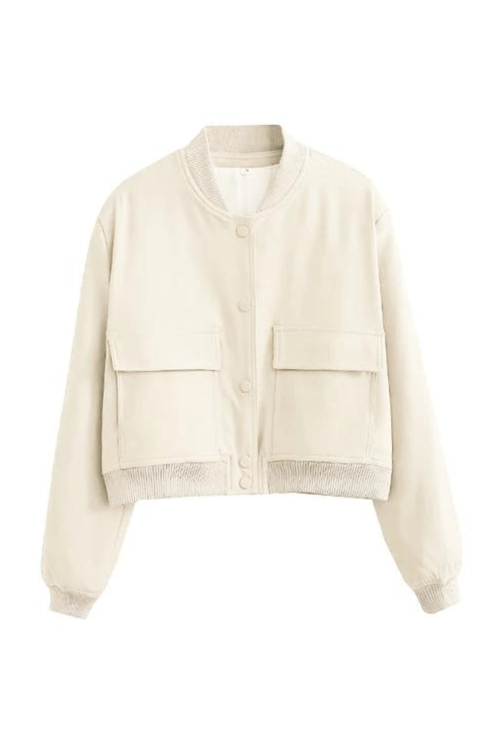 Drune | Damen Cropped Button-Down Bomberjacke