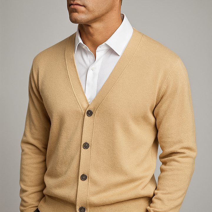 Drune | Eleganter V-Ausschnitt Cardigan für Herren